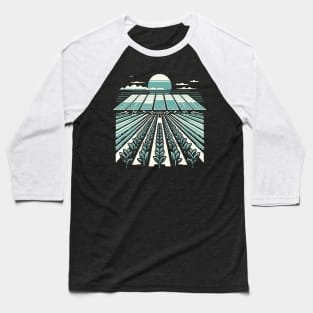 Future Bloom: Solarpunk Gardening T-Shirt – Embrace Eco-Futurism Baseball T-Shirt